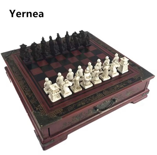 Scacchiera legno retro - scacchiera,