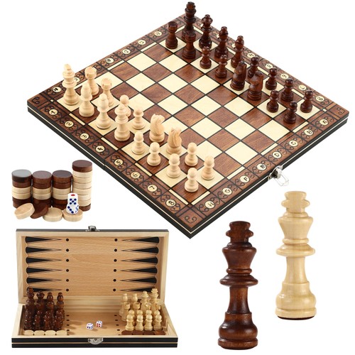 Scacchiera legno magnetica - in,