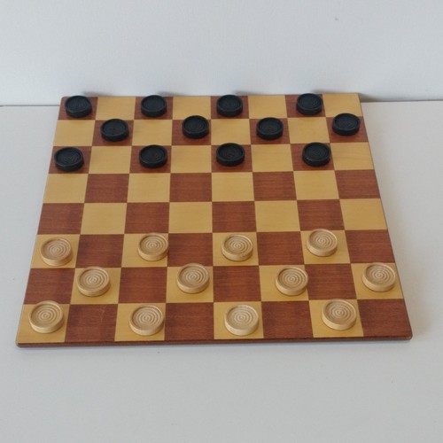 Scacchiera legno con pedine - legno,