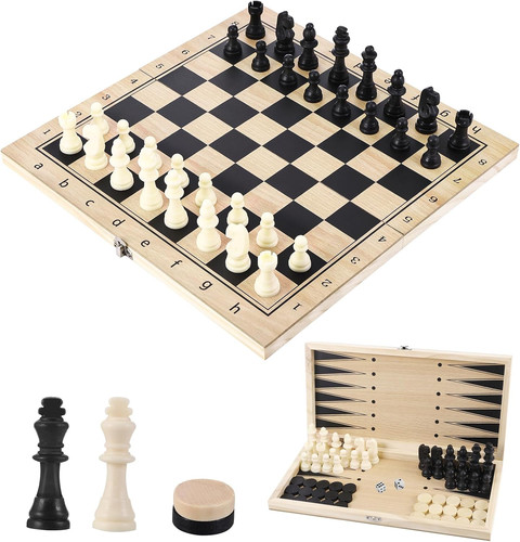 Scacchiera legno in 1 - legno,