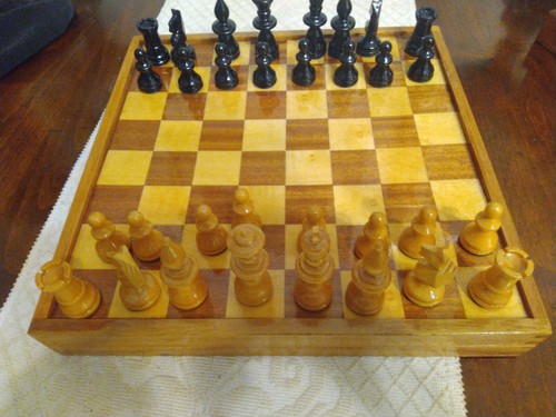 Scacchiera apribile legno - scacchiera,