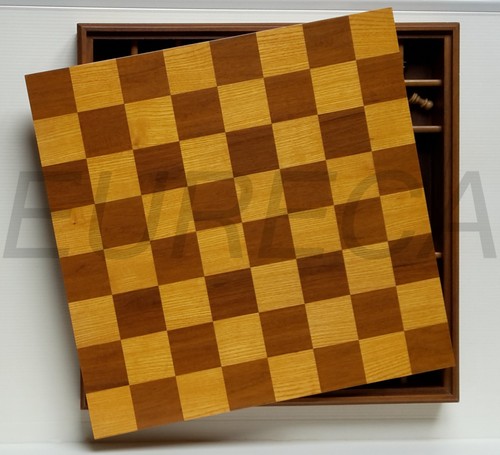 Scacchiera legno coperchio - legno,