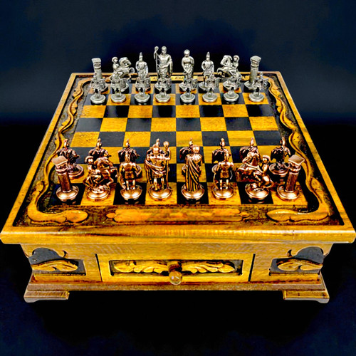Antico set scacchiera - antico,