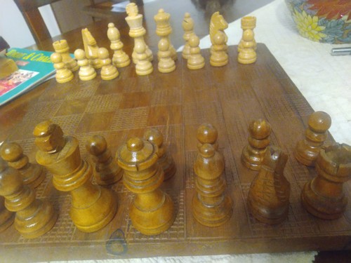 Scacchiera legno - , in