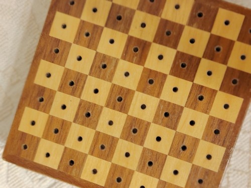 Scacchiera legno viaggio - scacchiera,