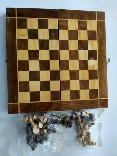 Scacchiera legno - in,