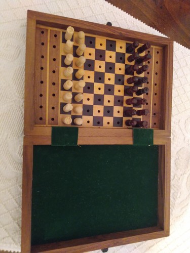 Scacchiera legno viaggio - in,