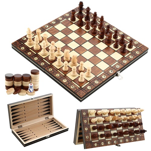 Scacchiera magnetica legno - scacchiera,