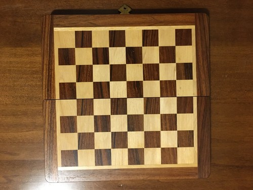 Scacchiera legno con - in,