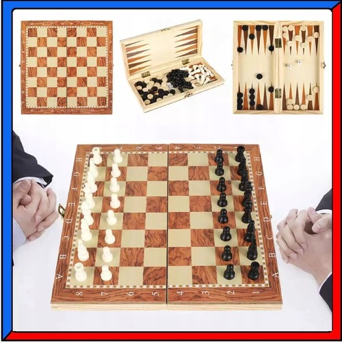 Scacchiera legno con - in,