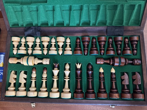 Scacchiera pieghevole legno - in,