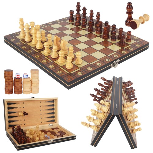 Scacchiera legno in - 3,