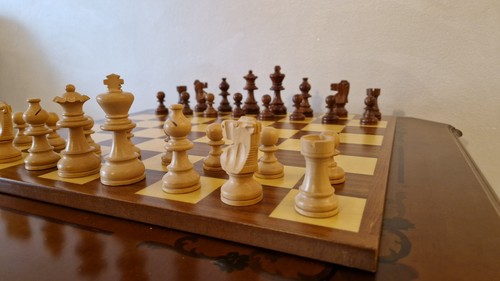 Scacchiera legno dal - scacchiera, in