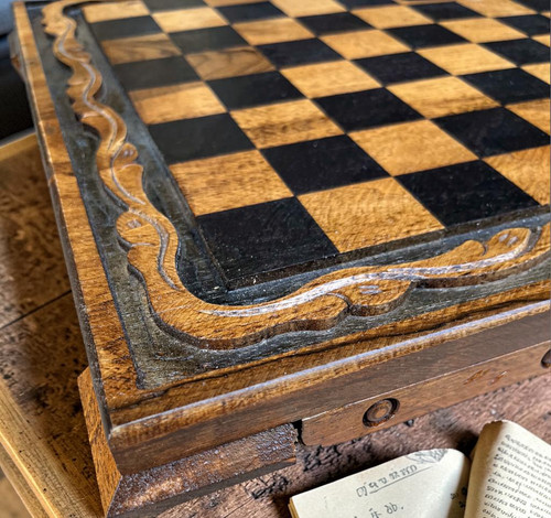 Scacchiera vintage fatta - 36,