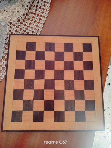 Scacchiera legno quadrata - legno,
